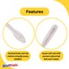 BAITFUEL Junior Crush Worms Infused with Supercharged X55 Formula Gel: Fish Scent Technology with Powerful Attractants | 3-Inch, White (PN: X70502) view 3