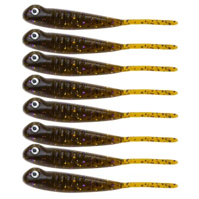 BAITFUEL Drifter Minnow Infused with Supercharged X55 Formula Gel: Fish Scent Technology with Powerful Attractants | 3.75-Inch, Killer G (PN: X75589)