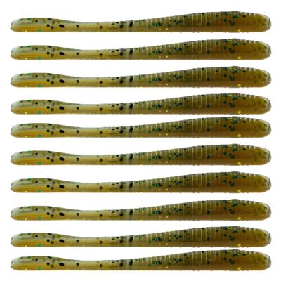 BAITFUEL Lollipop Drop Shot Infused with Supercharged X55 Formula Gel: Fish Scent Technology with Powerful Attractants | 3.5-Inch, Perch (PN: X80617)