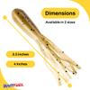 BAITFUEL Tubes Infused with Supercharged X55 Formula Gel: Fish Scent Technology with Powerful Attractants | 4-Inch, Juvenile Goby (PN: X73569) view 2