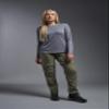 Expert Brand USA-Made Women's Oxymesh Dry Fit Athletic Long Sleeve Shirt, Steel, Large view 2