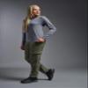 Expert Brand USA-Made Women's Oxymesh Dry Fit Athletic Long Sleeve Shirt, Steel, Large view 4