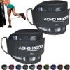 AOHO MOOON (Pair) Comfortable Adjustable Ankle Straps for Cable Machines Women, Gym Workout Leg Strap, Ankle Cuffs for Glute Workouts, Foot Straps for Kickback