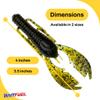 BAITFUEL Paca Slim Infused with Supercharged X55 Formula Gel: Fish Scent Technology with Powerful Attractants|4-Inch, Okeechobee Craw view 2