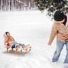 Slippery Racer Kids Wooden Foldable Snow Sled view 4