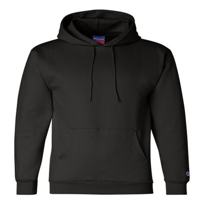 Champion Mens Powerblend Hooded Sweatshirt, S, Red River Clay