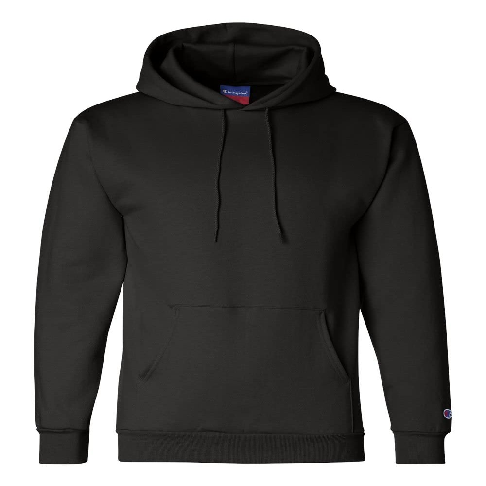 Champion Mens Powerblend Hooded Sweatshirt, S, Red River Clay