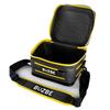 BUZBE Empty Swarm 15 Modular Tackle Bag, Premium Waterproof Tackle Bag, Customizable Fishing Tackle Bag, Compact Dry Bag, Saltwater Fishing Tackle Bag, Grey and Yellow view 2
