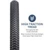 YUNSCM 2-PCS 24" Mountain Bike Tires 24 x 2.10/52-507 and 24" Heavy Duty Bike Tubes Schrader Valve Compatible with Mountain Bike 24 x 2.0 24x2.10 24x2.125 Bicycle Tires and Tubes(Y-1018) view 2