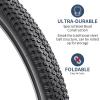 YUNSCM 2-PCS 24" Mountain Bike Tires 24 x 2.10/52-507 and 24" Heavy Duty Bike Tubes Schrader Valve Compatible with Mountain Bike 24 x 2.0 24x2.10 24x2.125 Bicycle Tires and Tubes(Y-1018) view 3