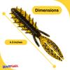 American Baitworks BAITFUEL Dagger Infused with Supercharged X55 Formula Gel: Fish Scent Technology with Powerful Attractants | 4.5-Inch, Green Pumpkin (PN: X67505) view 2