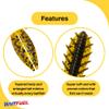 American Baitworks BAITFUEL Dagger Infused with Supercharged X55 Formula Gel: Fish Scent Technology with Powerful Attractants | 4.5-Inch, Green Pumpkin (PN: X67505) view 3