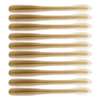 BAITFUEL Crush Worm Infused with Supercharged X55 Formula Gel: Fish Scent Technology with Powerful Attractants|3.75-Inch, Juvenile Goby Pearl