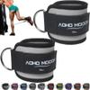 AOHO MOOON (Pair) Comfortable Adjustable Ankle Straps for Cable Machines Women, Gym Workout Leg Strap, Ankle Cuffs for Glute Workouts, Foot Straps for Kickback