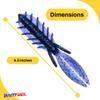 BAITFUEL Dagger Infused with Supercharged X55 Formula Gel: Fish Scent Technology with Powerful Attractants | 4.5-Inch, Junebug (PN: X67503) view 2