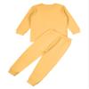 Hansber Unisex Kids Thermal Underwear Set for Boys Girls Long Johns Base Layer Tops with Bottoms Yellow 5-6 Years view 4