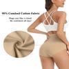 wirarpa Women's Underwear Cotton Super High Waisted Briefs Stretch Full Coverage Panties 4 Pack Beige Medium view 4