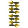 BAITFUEL B Bug Infused with Supercharged X55 Formula Gel: Fish Scent Technology with Powerful Attractants | 4.3-Inch, Green Pumpkin (PN: X48505)