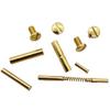 1911 Grip Screws + Pins Kit Fits All Models Colt Kimber and All Other Brands and Clones 1911 45 ACP 9mm Real 24K Gold Plated view 1