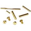 1911 Grip Screws + Pins Kit Fits All Models Colt Kimber and All Other Brands and Clones 1911 45 ACP 9mm Real 24K Gold Plated view 2