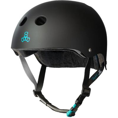 Triple 8 Certified Sweatsave.r XS/- Small Tony Hawk Matte Black | Skate and Skateboarding Helmet