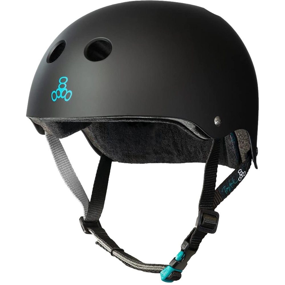 Triple 8 Certified Sweatsave.r XS/- Small Tony Hawk Matte Black | Skate and Skateboarding Helmet