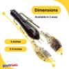 BAITFUEL Paca Slim Infused with Supercharged X55 Formula Gel: Fish Scent Technology with Powerful Attractants | 4-Inch, Coosa Flare (PN: X65604) view 2