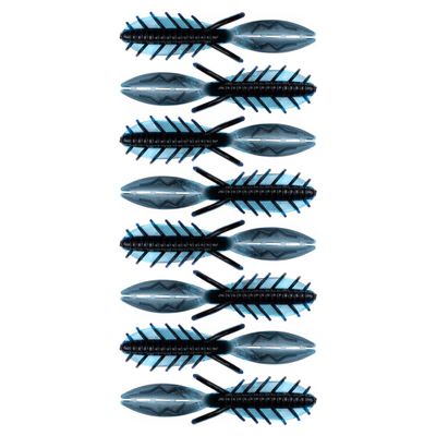 American Baitworks BAITFUEL Dagger Infused with Supercharged X55 Formula Gel: Fish Scent Technology with Powerful Attractants | 4.5-Inch, Black Blue Flake (PN: X67522)