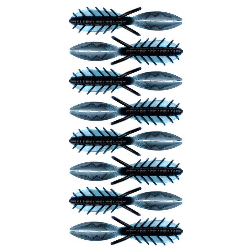 American Baitworks BAITFUEL Dagger Infused with Supercharged X55 Formula Gel: Fish Scent Technology with Powerful Attractants | 4.5-Inch, Black Blue Flake (PN: X67522)