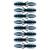 American Baitworks BAITFUEL Dagger Infused with Supercharged X55 Formula Gel: Fish Scent Technology with Powerful Attractants | 4.5-Inch, Black Blue Flake (PN: X67522) view 1