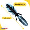 American Baitworks BAITFUEL Dagger Infused with Supercharged X55 Formula Gel: Fish Scent Technology with Powerful Attractants | 4.5-Inch, Black Blue Flake (PN: X67522) view 2