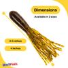 BAITFUEL Tubes Infused with Supercharged X55 Formula Gel: Fish Scent Technology with Powerful Attractants | 2.5-Inch, Ten Point (PN: X74566) view 2