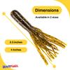 BAITFUEL Tubes Infused with Supercharged X55 Formula Gel: Fish Scent Technology with Powerful Attractants | 4-Inch, Frosty Pumpkin (PN: X73570) view 2