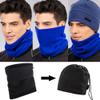 Winter Face Mask Ski Mask Neck Gaiter Cold Weather Half Balaclava Fleece Thermal Neck Warmer for Men & Women Beanie Hat Scarf Grey view 3