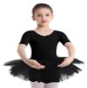 Duoremi Little Girls Ballerina Fairy Dance Tutu Dress Leotard Ballet Dance Dress Gymnastic Dress Black 3-4 Years view 1