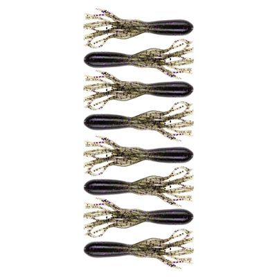 BAITFUEL Tubes Infused with Supercharged X55 Formula Gel: Fish Scent Technology with Powerful Attractants | 2.5-Inch, Dark Melon Purple (PN: X74632)