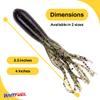 BAITFUEL Tubes Infused with Supercharged X55 Formula Gel: Fish Scent Technology with Powerful Attractants | 2.5-Inch, Dark Melon Purple (PN: X74632) view 2