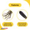 BAITFUEL Tubes Infused with Supercharged X55 Formula Gel: Fish Scent Technology with Powerful Attractants | 2.5-Inch, Dark Melon Purple (PN: X74632) view 3