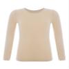 Hansber Kids Girls Boys Compression Base Layer Thermal Underwear Tops Stretchy Nylon Long Sleeve Undershirts Type A Nude 2-4 view 1