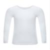Hansber Kids Girls Boys Compression Base Layer Thermal Underwear Tops Stretchy Nylon Long Sleeve Undershirts Type A White 2-4 view 1