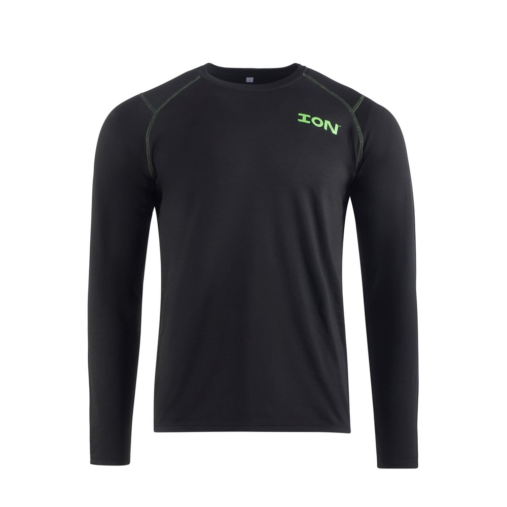ESKIMO ION ICE Fishing Performance Longsleeve Tee, Shirt, Unisex, Black, 39296, Large