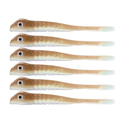 BAITFUEL The Drifter Infused with Supercharged X55 Formula Gel: Fish Scent Technology with Powerful Attractants | 2.75-Inch, Juvenile Goby (PN: X69569)