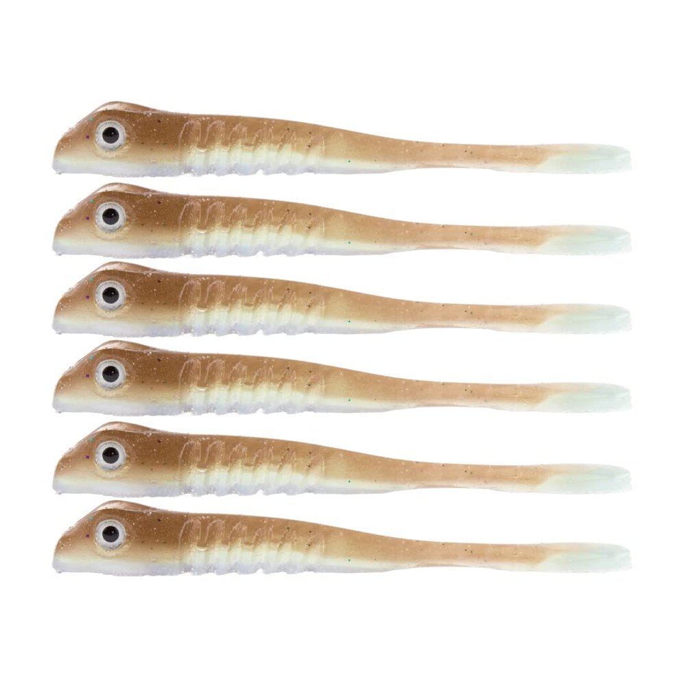 BAITFUEL The Drifter Infused with Supercharged X55 Formula Gel: Fish Scent Technology with Powerful Attractants | 2.75-Inch, Juvenile Goby (PN: X69569)