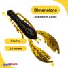 American Baitworks BAITFUEL Paca Slim Infused with Supercharged X55 Formula Gel: Fish Scent Technology with Powerful Attractants|3.5-Inch, Green Pumpkin Candy (PN: X61525) view 2