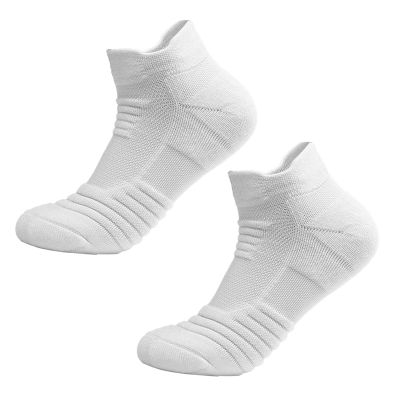 Bluelans Ankle Athletic Running Socks Low Cut Sports Socks for Men and Women Ankle Socks Low Cut Running Socks with Ankle Support White 39-42