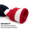 3pcs Pom Pom Golf Headcovers, #1 3 5 Golf Wood Headcovers Set, Knitted Golf Club Head Cover, Long Neck Golf Club Case Protection, Patriotism US Flag Pattern view 3