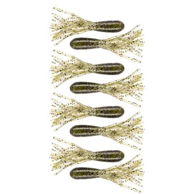 BAITFUEL Tubes Infused with Supercharged X55 Formula Gel: Fish Scent Technology with Powerful Attractants | 4-Inch, Dark Melon Gold Purple (X73568)