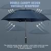 ZOMAKE Golf Umbrella Windproof, Extra Large Oversized Heavy Duty Double Canopy for Rain, Sports Games & Push Cart(51inch,Navy Blue) view 3