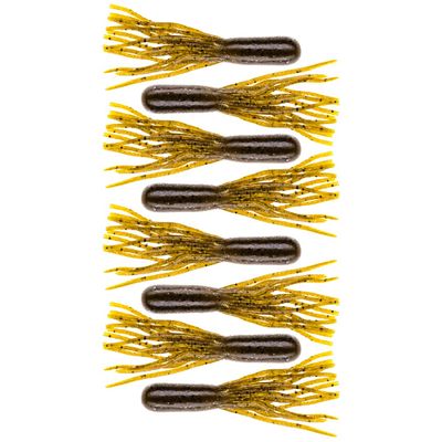 BAITFUEL Tubes Infused with Supercharged X55 Formula Gel: Fish Scent Technology with Powerful Attractants | 2.5-Inch, Green Pumpkin (PN: X74505)