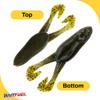 BAITFUEL BF Toad Infused with Supercharged X55 Formula Gel: Fish Scent Technology with Powerful Attractants | 4-Inch, Green Pumpkin (PN: X85505) view 2